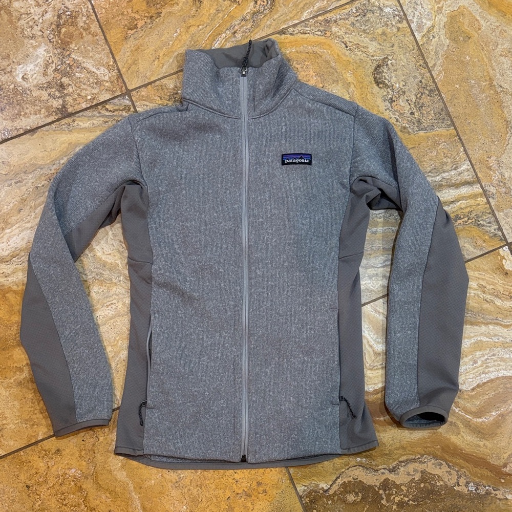 Patagonia Heather Gray Full-Zip Jacket size XS